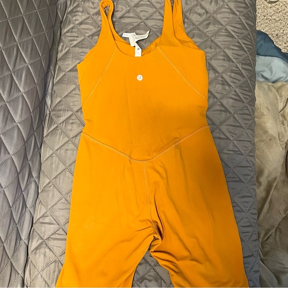 Lululemon Autumn Orange Onesie 8” - Picture 5 of 8
